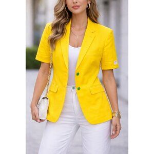 Woman’s Yellow Opposuits Fun/Loud/Statement Blazer US 48 ☀️